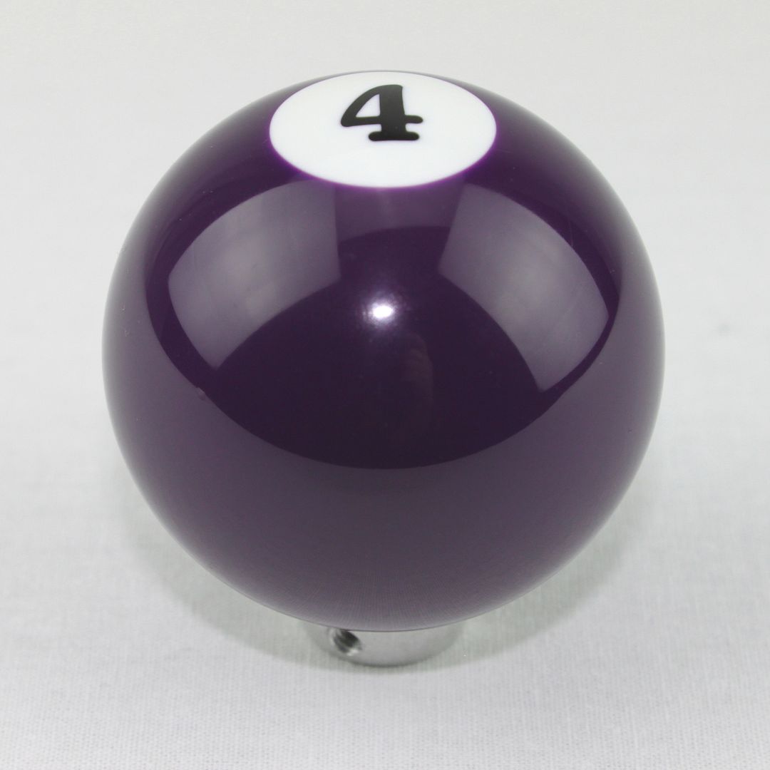 Purple 4 Pool Ball Shift Knob Kit 13 15 18 Eaton Fuller Peterbilt